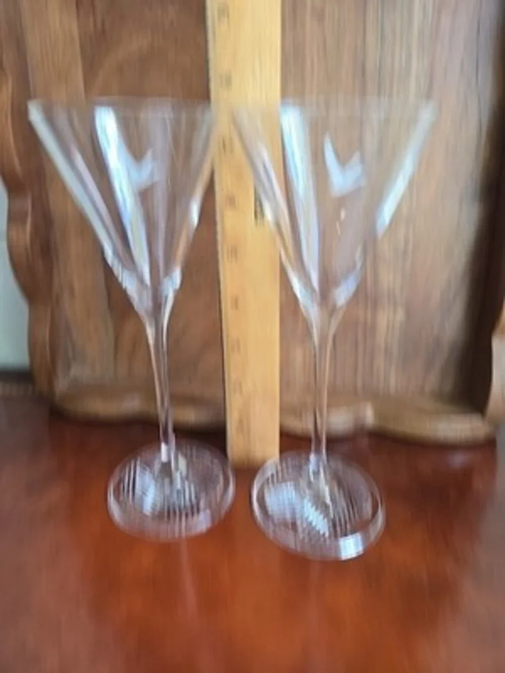 Martini Glasses Long Stem - Grey Goose - Etched Goose 7 1/2